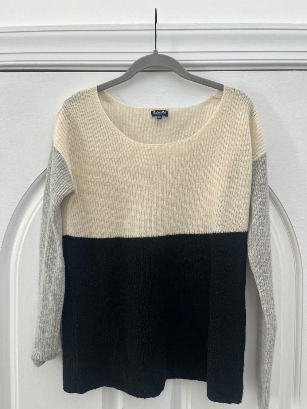 Splendid 100% Cashmere Scoop Neck Striped Sweater (s)